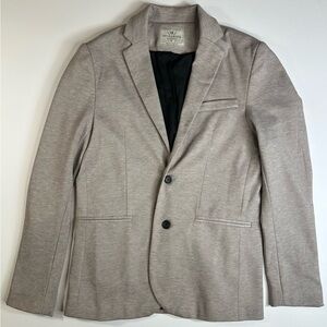 Brunswick Garments Men’s Gray Knit Blazer Size M Two-Button Jacket